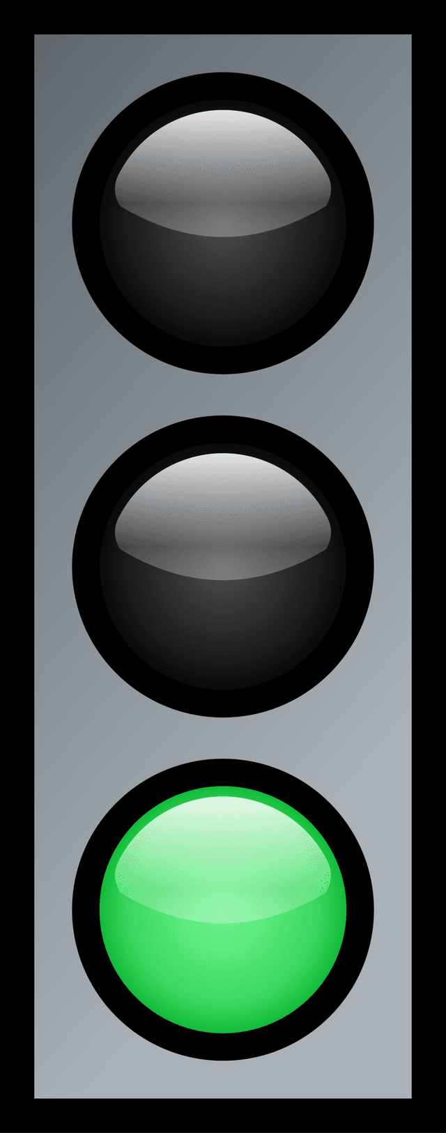 Solid Green Light — Alberta road sign