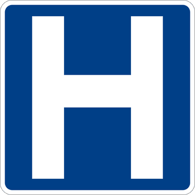 Hospital Sign in Alberta