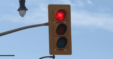 Solid Red Light in Alberta
