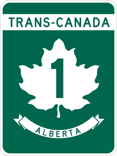 Trans-Canada Highway Shield in Alberta