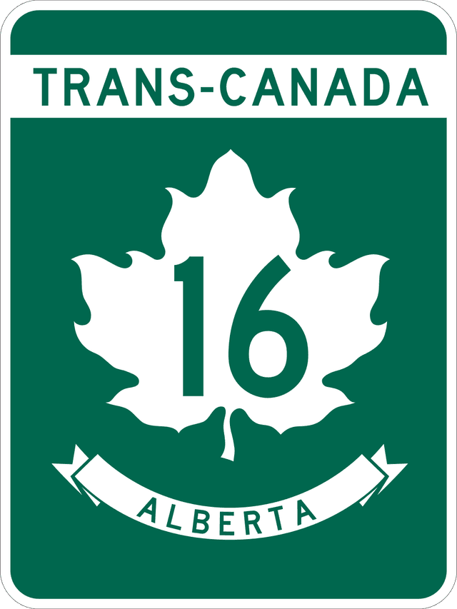 Distance Sign in Alberta