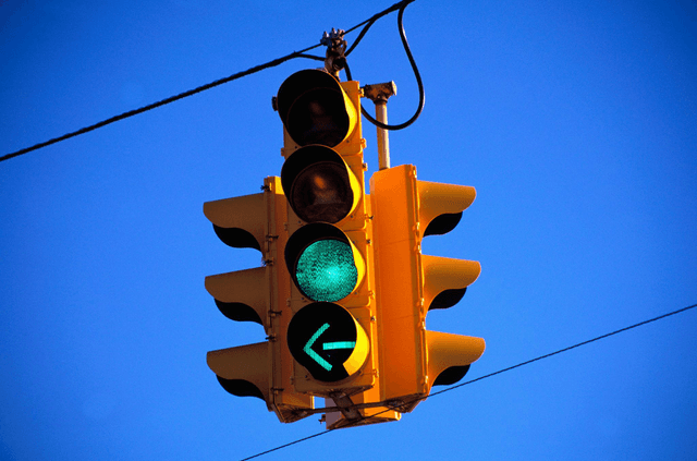 Green Arrow Signal in Alberta