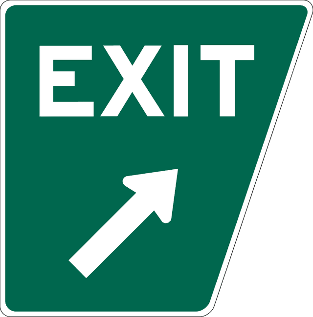 Exit Sign in Alberta