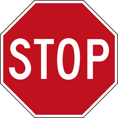 Stop Sign in Alberta