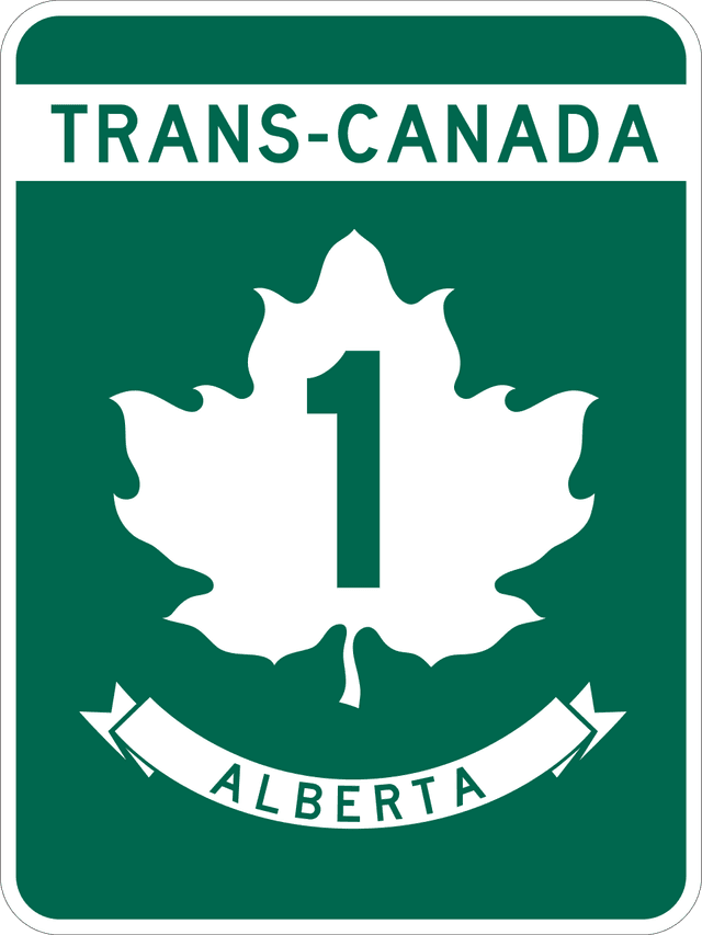 Trans-Canada Highway Shield in Alberta