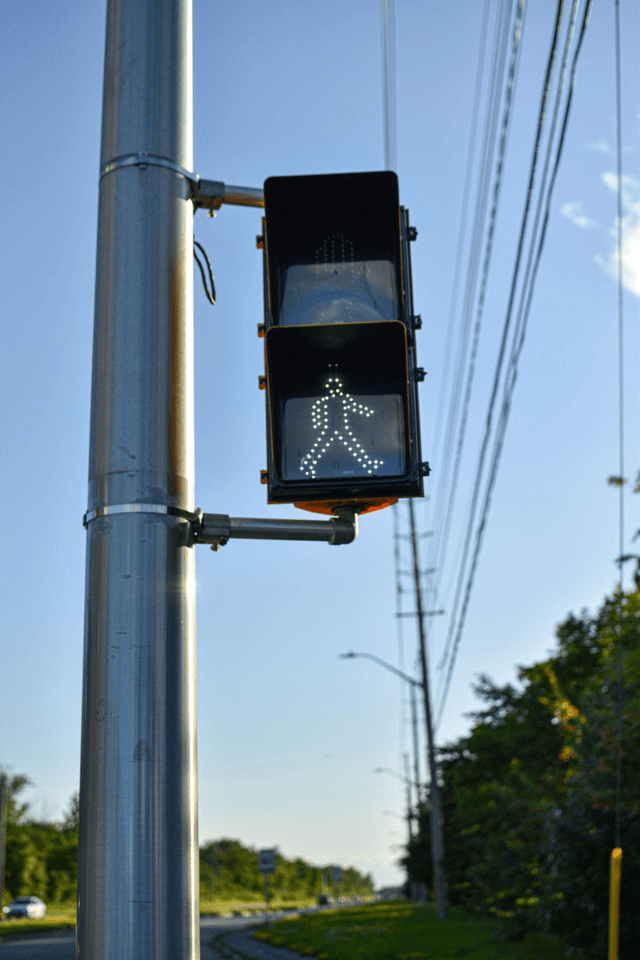 Pedestrian Walk Signal in Alberta